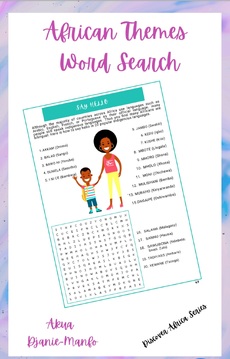 African Themes Word Search £8.75